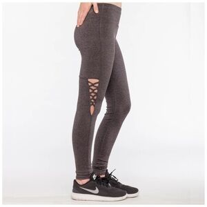 Honeycut Salty Leggings XXS Gray Dance Cheer Athletics Girls